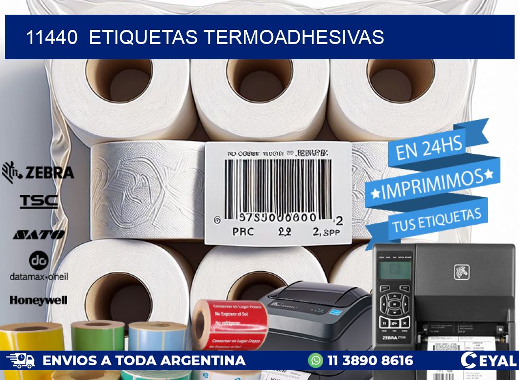 11440  ETIQUETAS TERMOADHESIVAS
