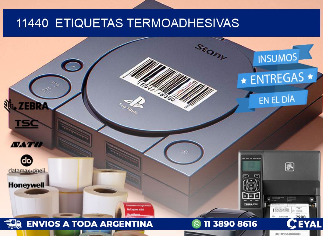 11440  ETIQUETAS TERMOADHESIVAS