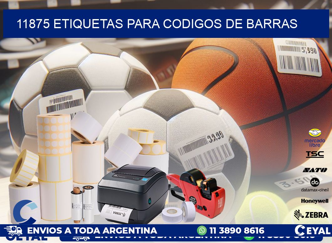 11875 ETIQUETAS PARA CODIGOS DE BARRAS