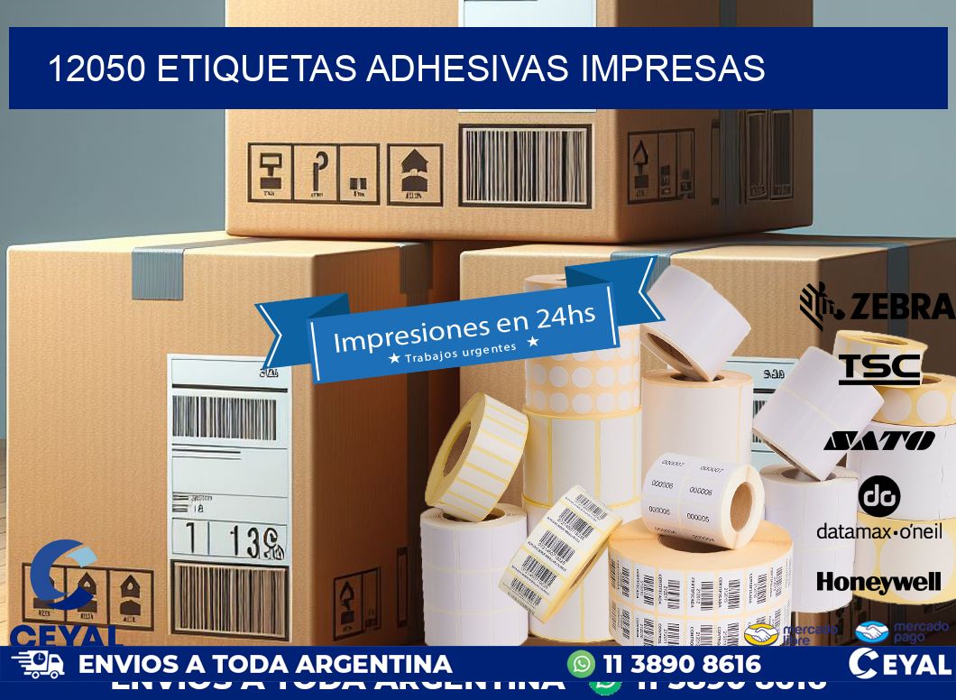 12050 ETIQUETAS ADHESIVAS IMPRESAS