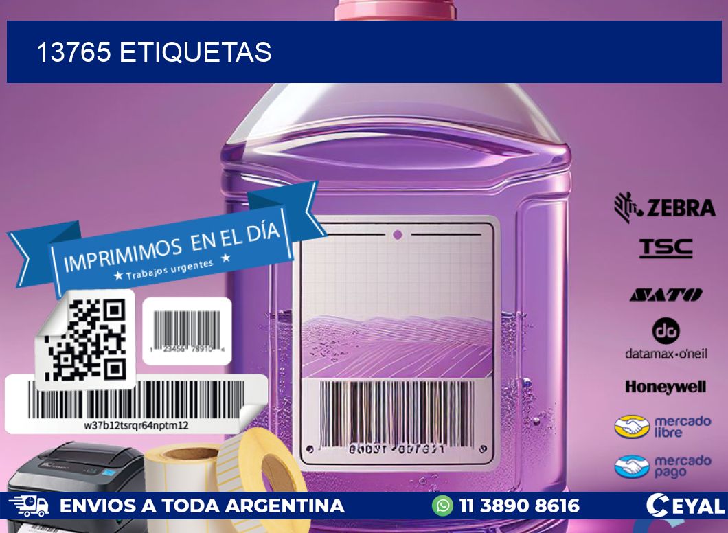 13765 ETIQUETAS