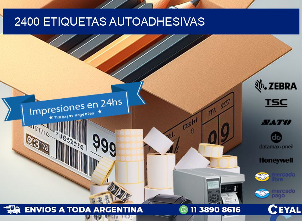 2400 ETIQUETAS AUTOADHESIVAS