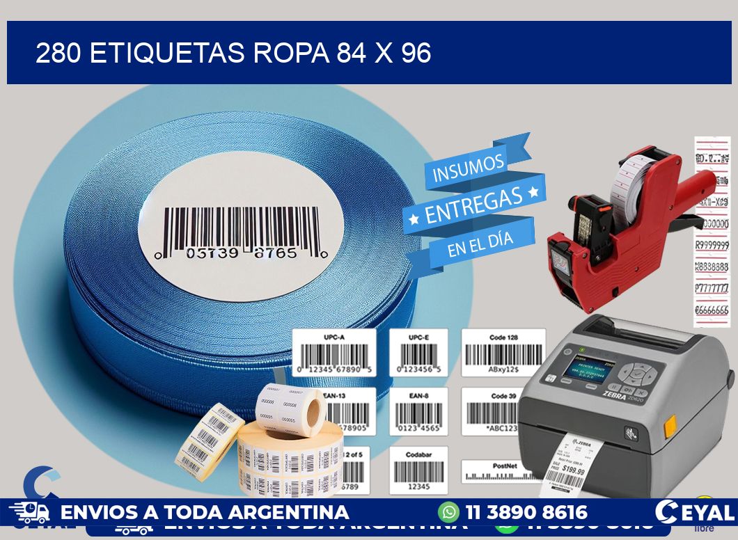 280 ETIQUETAS ROPA 84 x 96