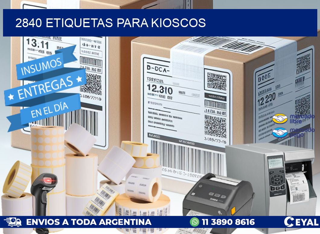 2840 ETIQUETAS PARA KIOSCOS