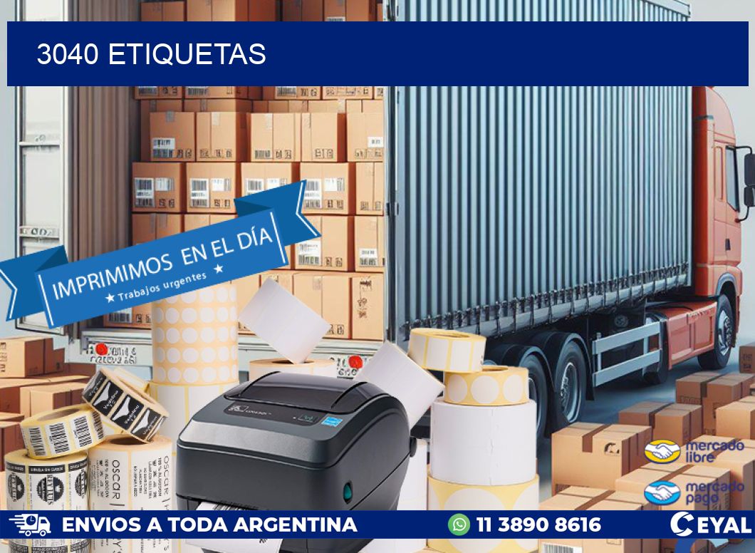 3040 ETIQUETAS
