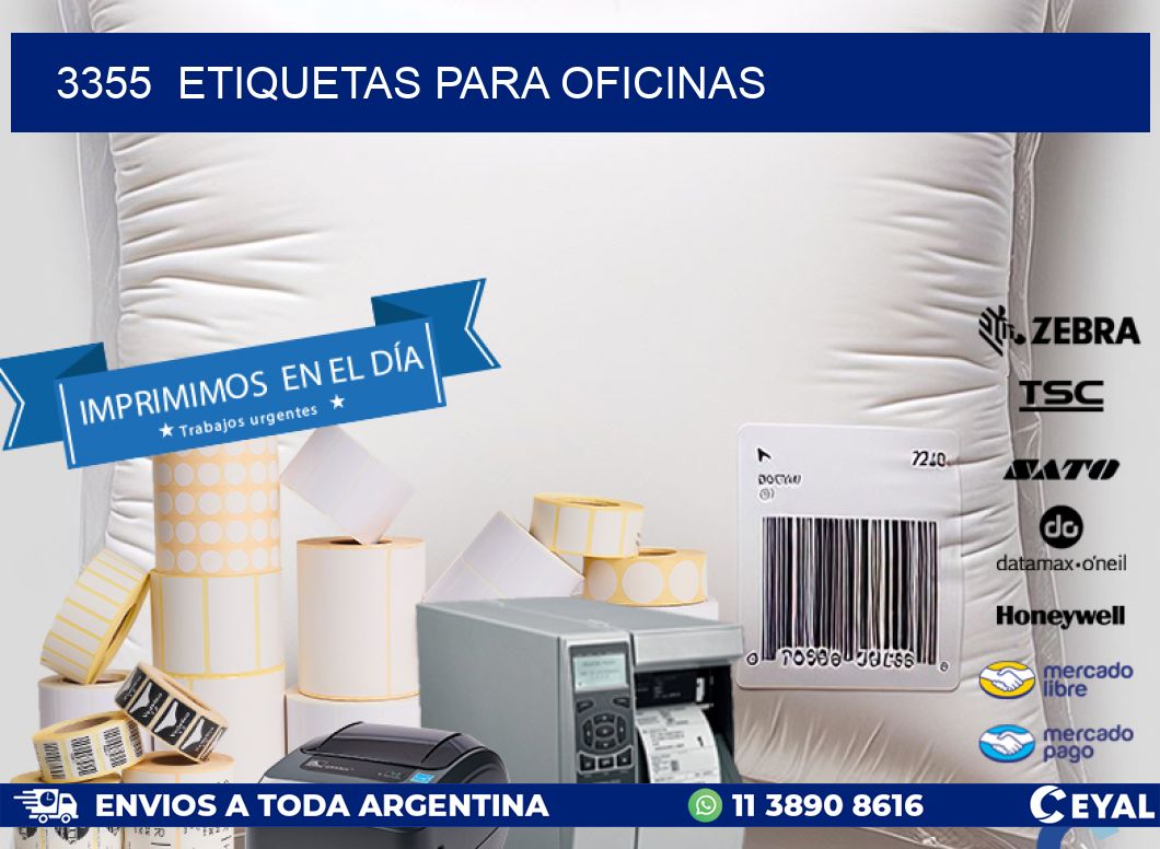 3355  ETIQUETAS PARA OFICINAS