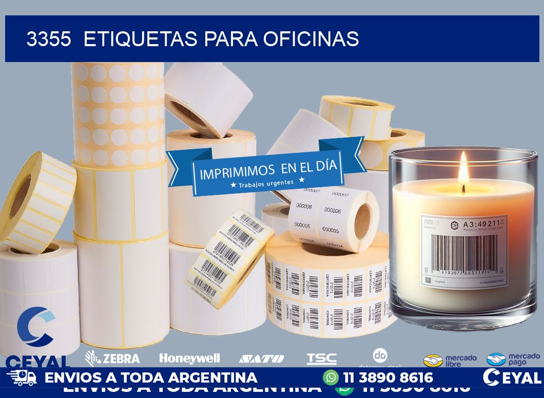 3355  ETIQUETAS PARA OFICINAS