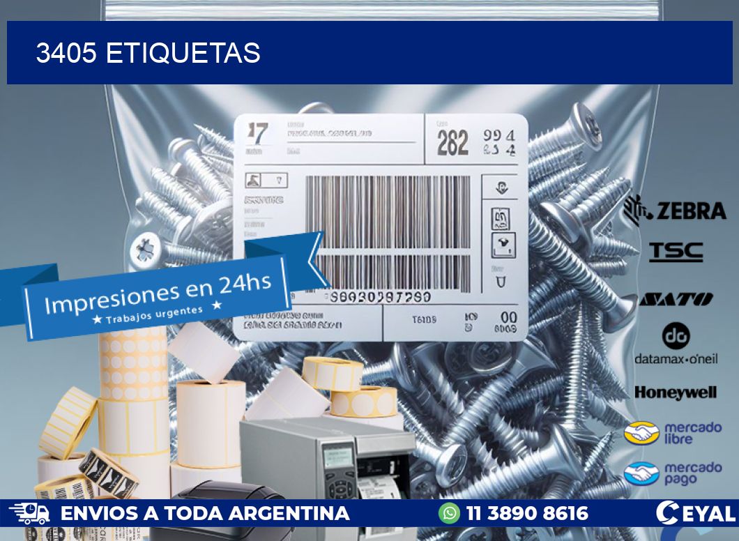 3405 ETIQUETAS
