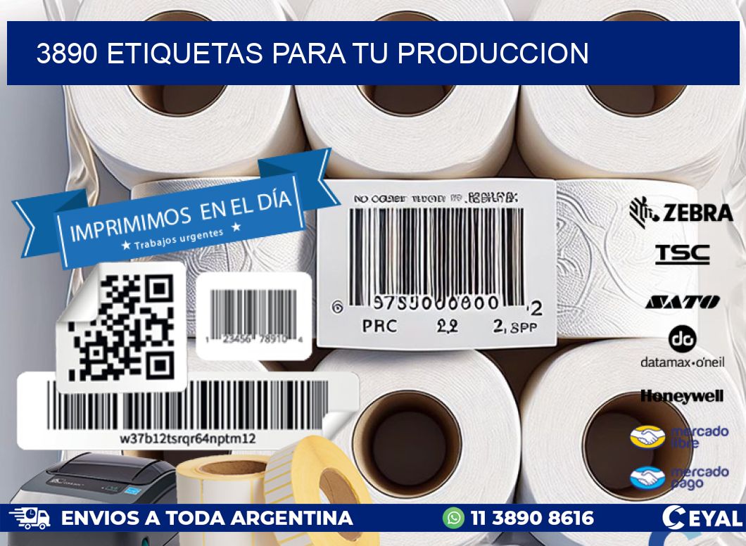 3890 ETIQUETAS PARA TU PRODUCCION