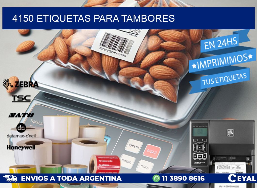 4150 ETIQUETAS PARA TAMBORES