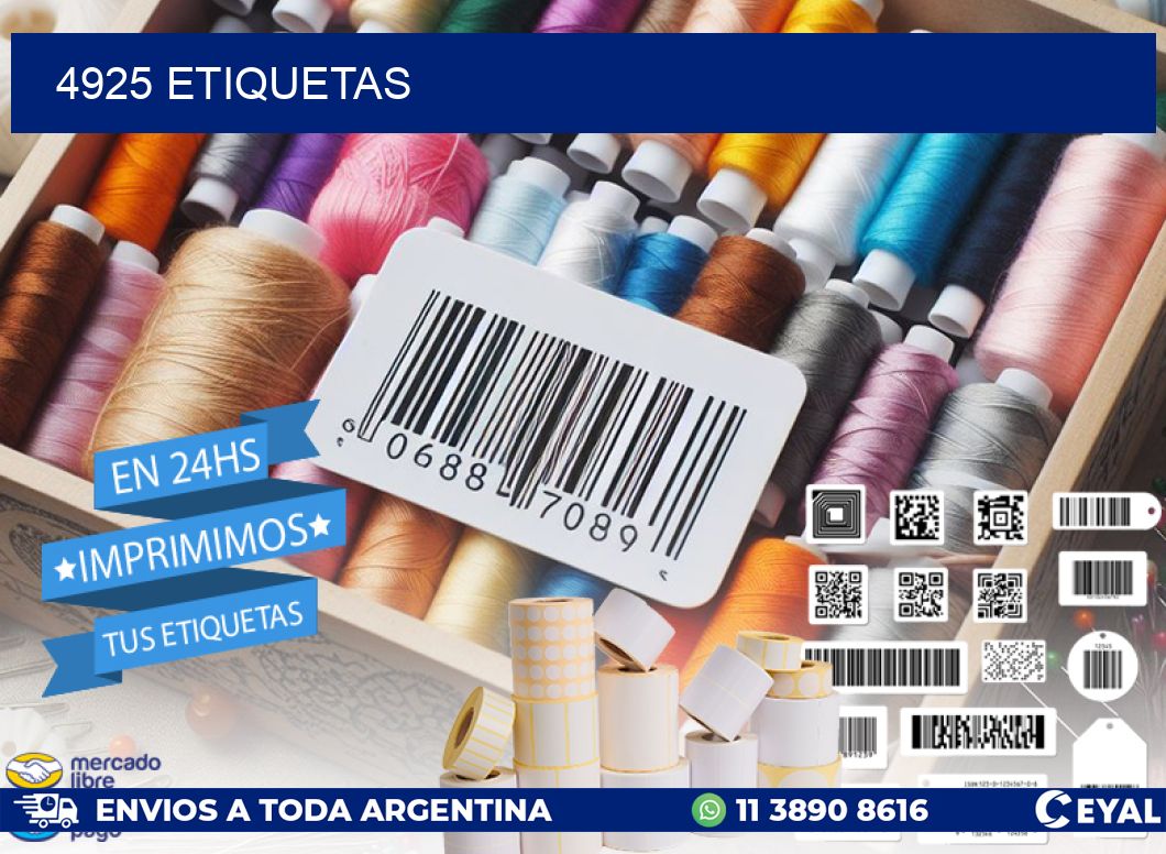 4925 ETIQUETAS