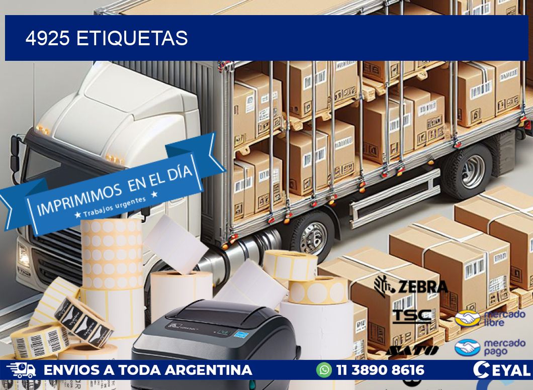 4925 ETIQUETAS