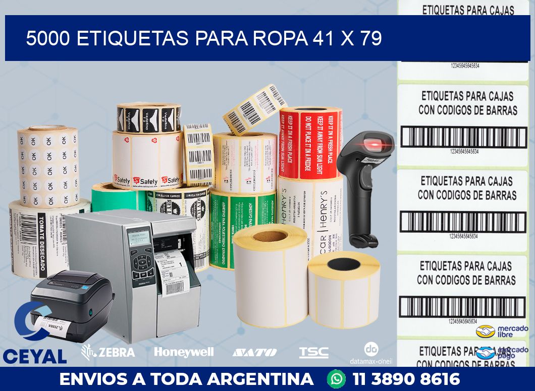 5000 ETIQUETAS PARA ROPA 41 x 79