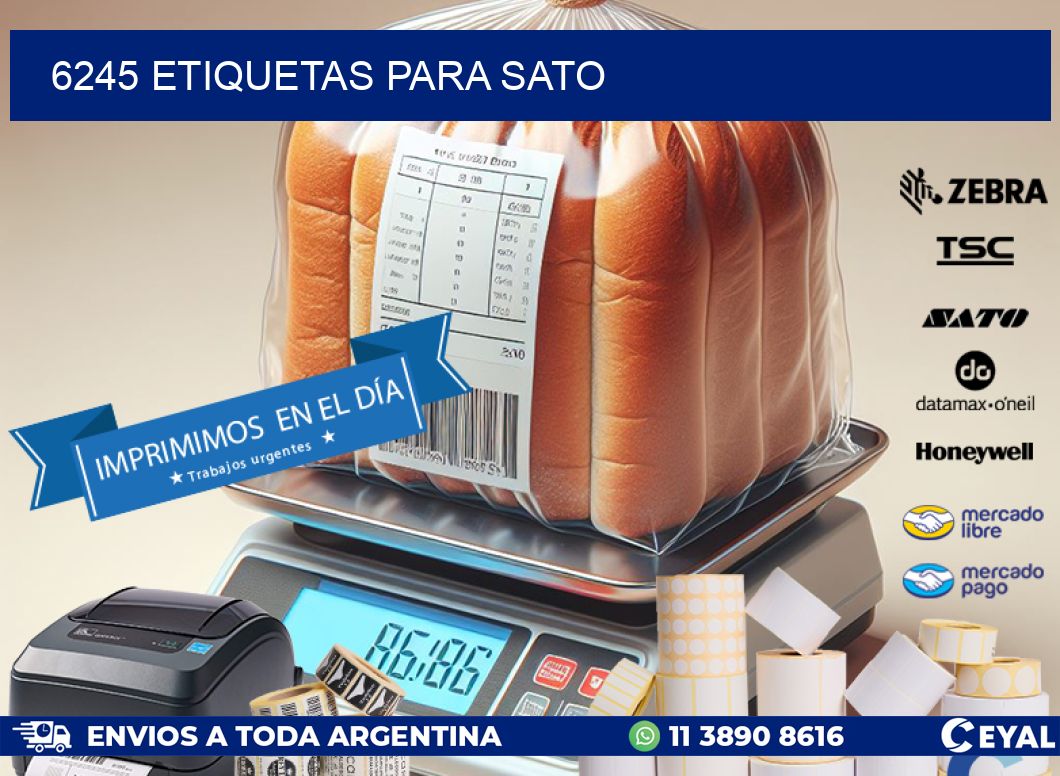 6245 ETIQUETAS PARA SATO