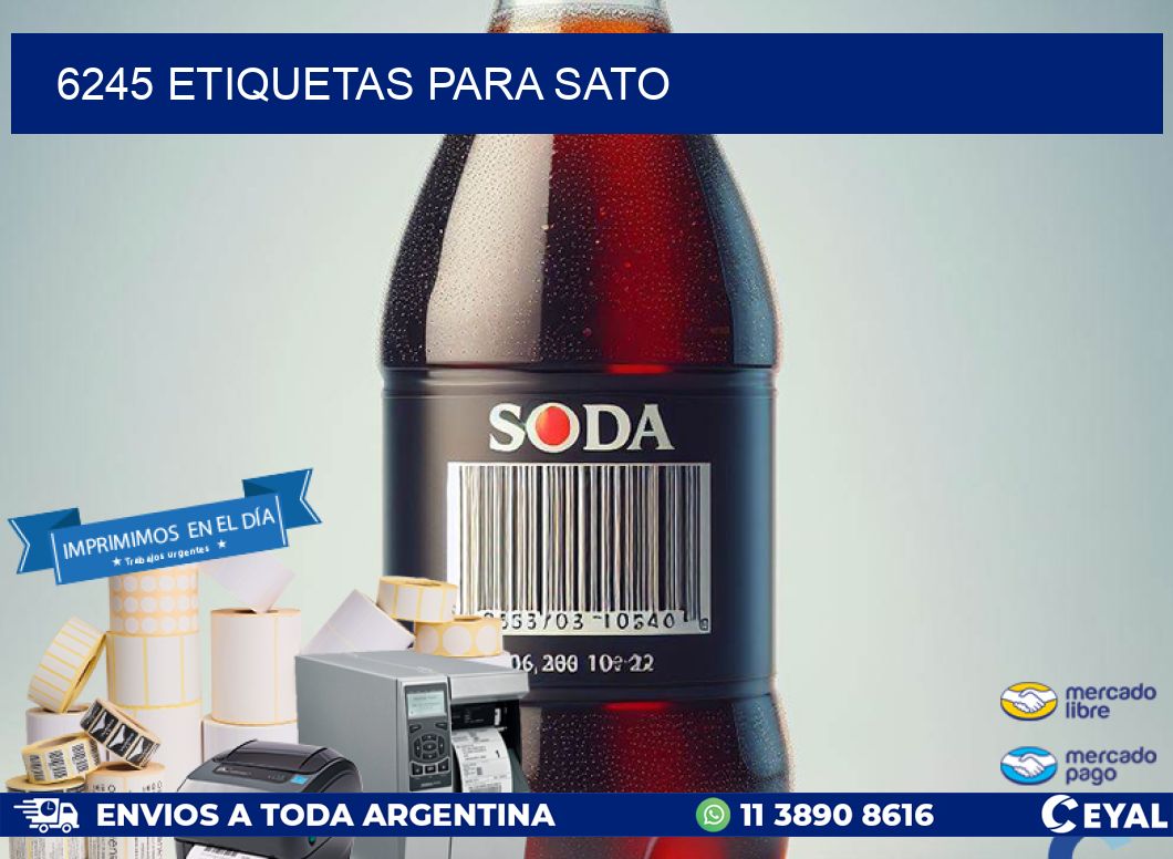 6245 ETIQUETAS PARA SATO