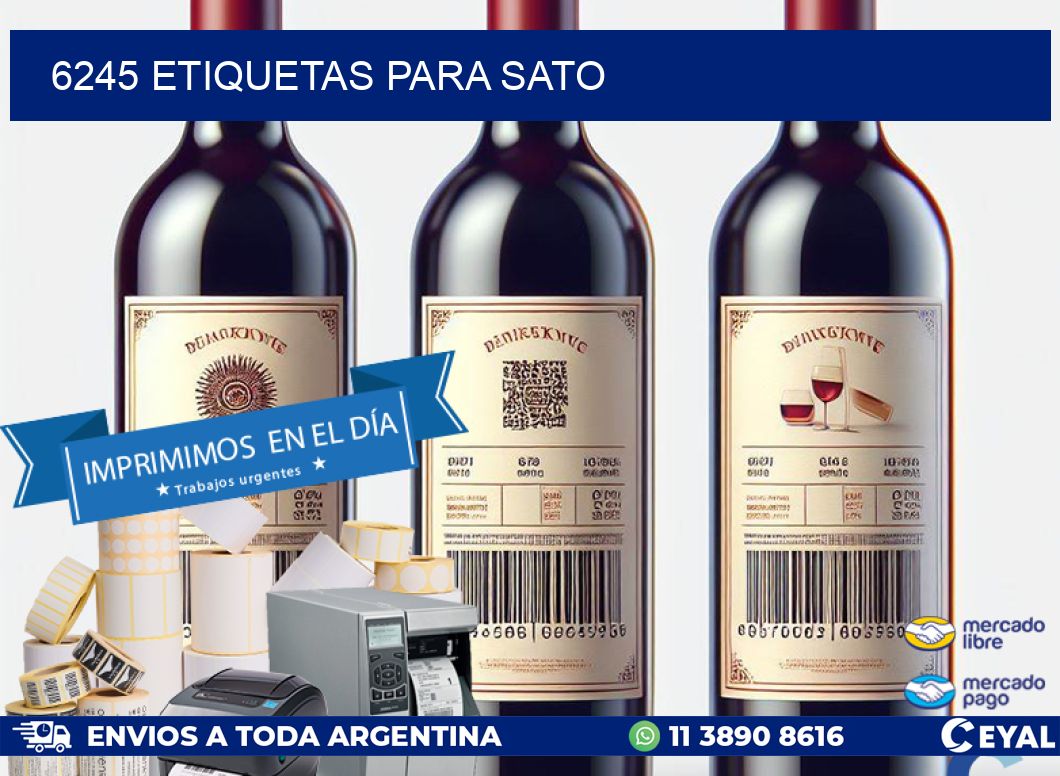 6245 ETIQUETAS PARA SATO