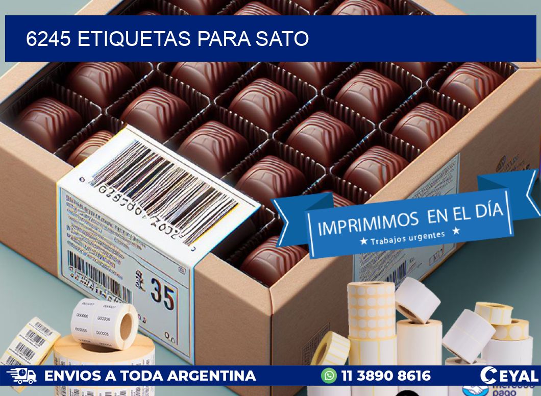 6245 ETIQUETAS PARA SATO