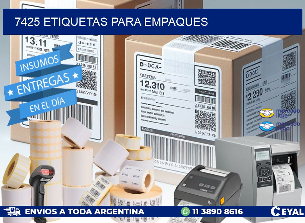 7425 ETIQUETAS PARA EMPAQUES