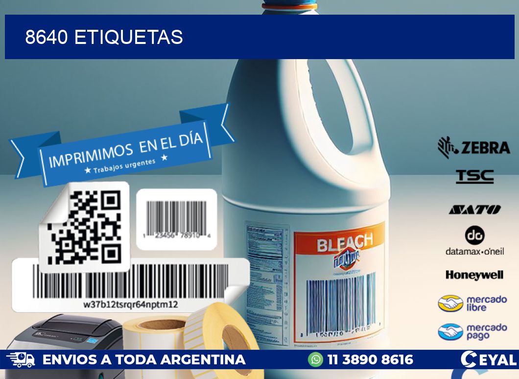 8640 ETIQUETAS