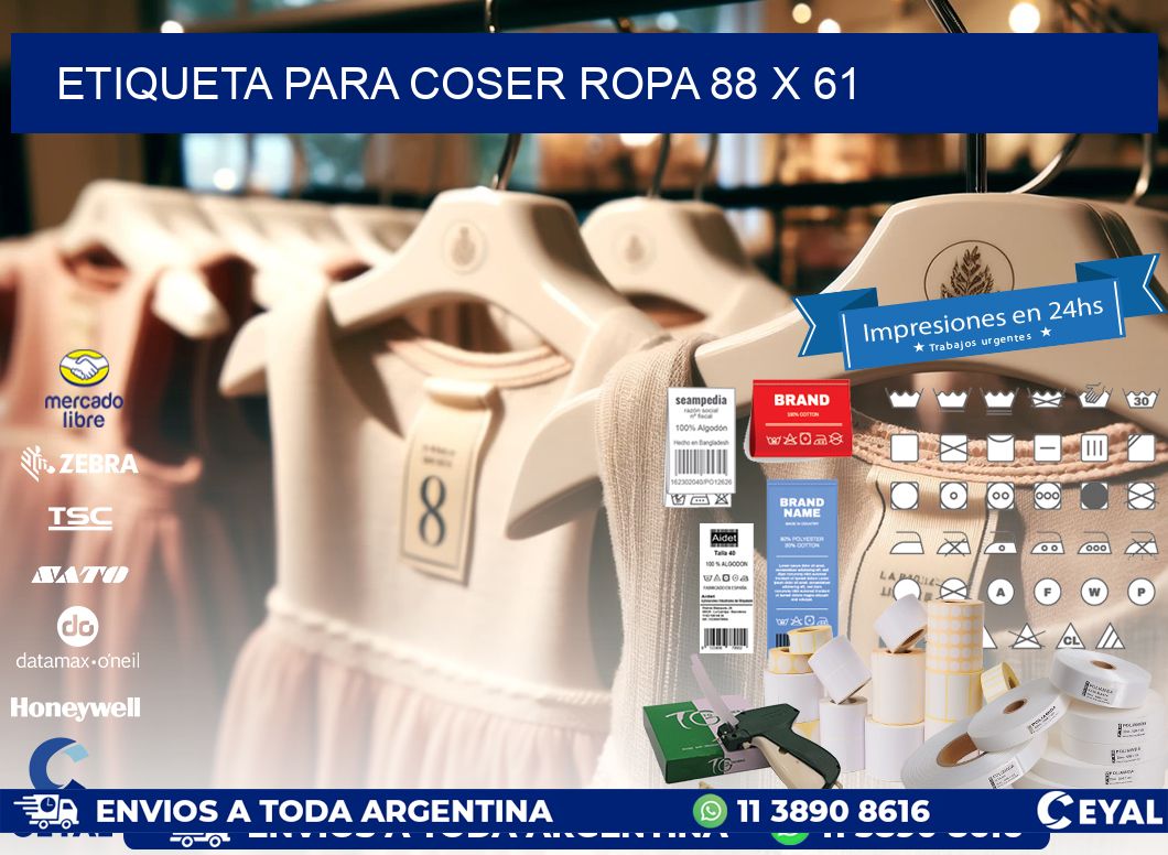 ETIQUETA PARA COSER ROPA 88 x 61