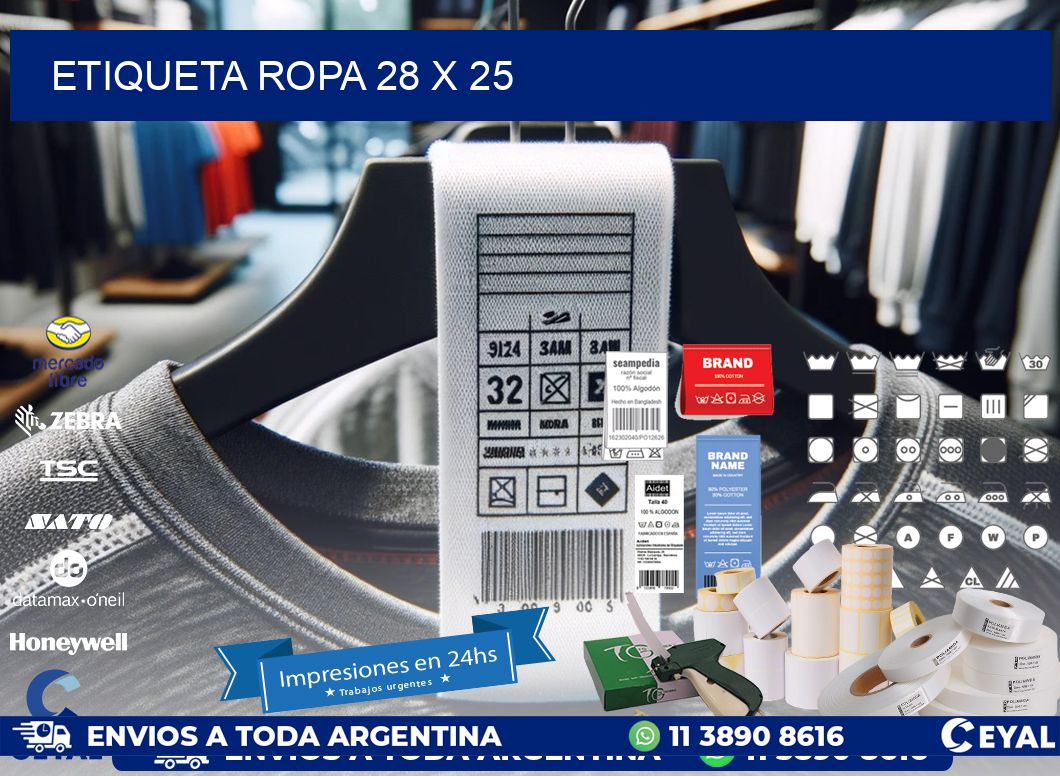 ETIQUETA ROPA 28 x 25