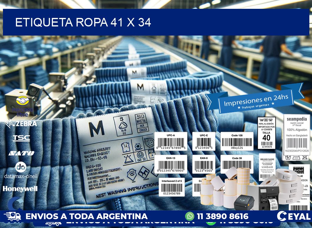 ETIQUETA ROPA 41 x 34