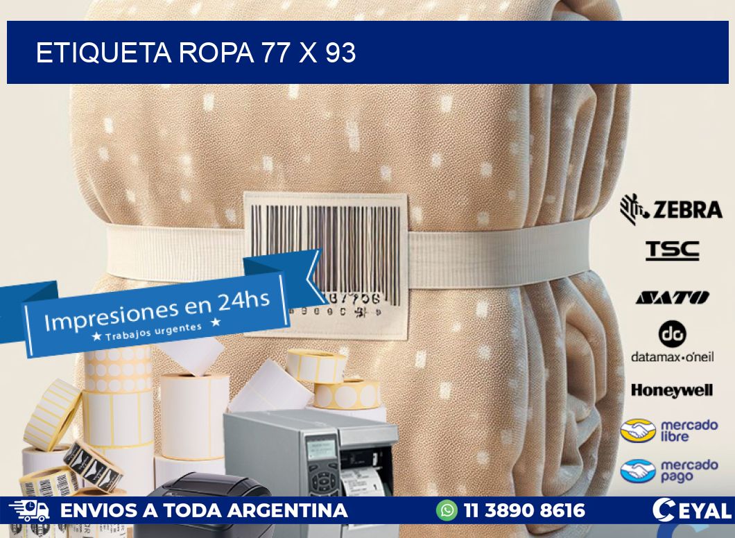 ETIQUETA ROPA 77 x 93