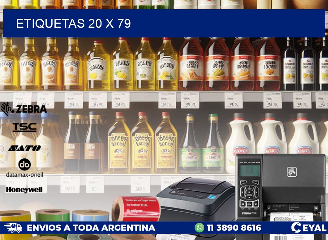 ETIQUETAS 20 x 79