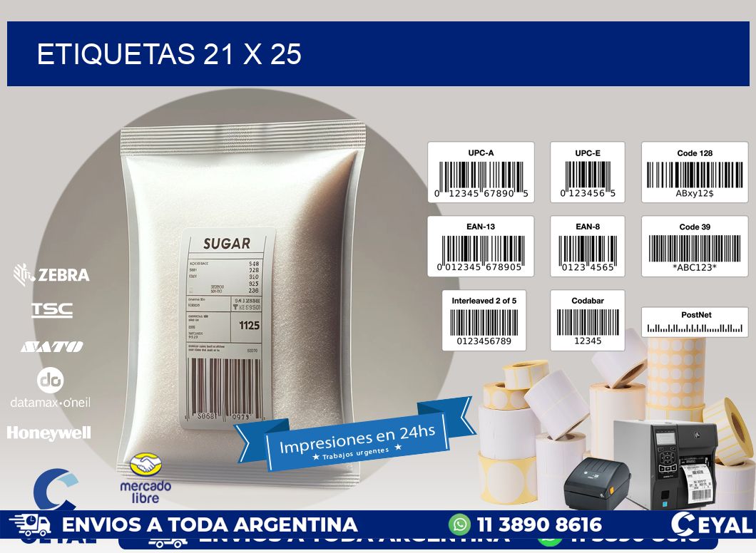 ETIQUETAS 21 x 25