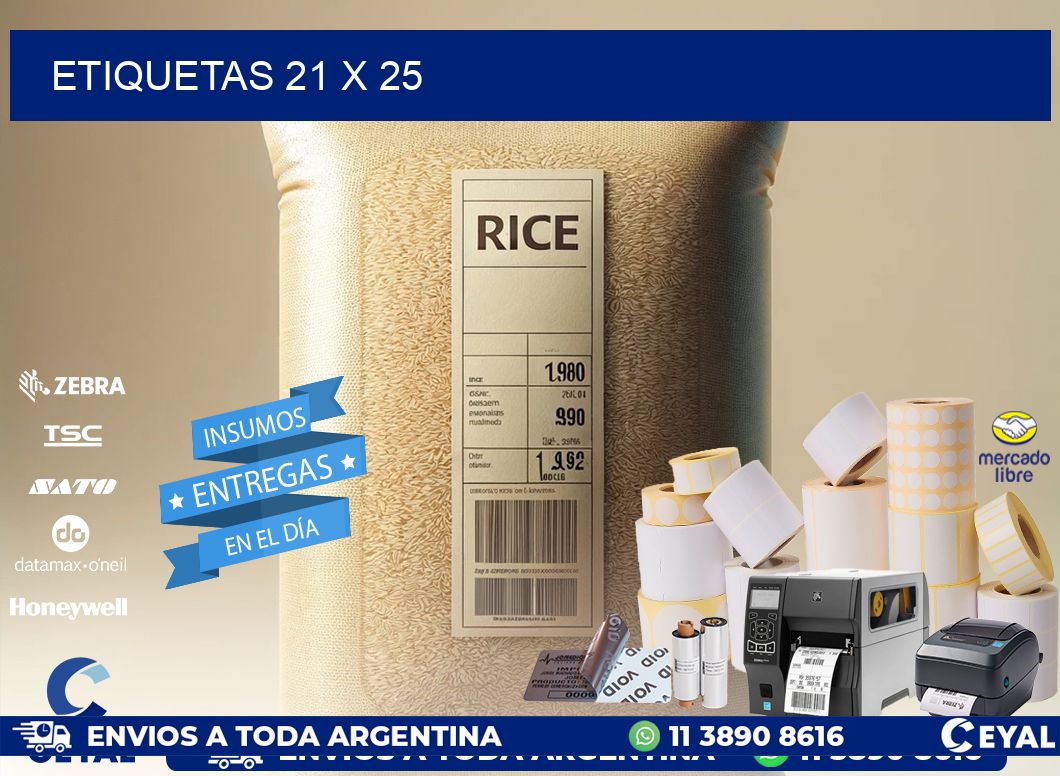 ETIQUETAS 21 x 25