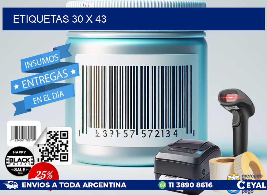 ETIQUETAS 30 x 43