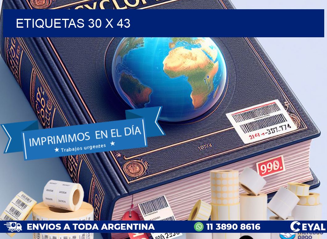 ETIQUETAS 30 x 43