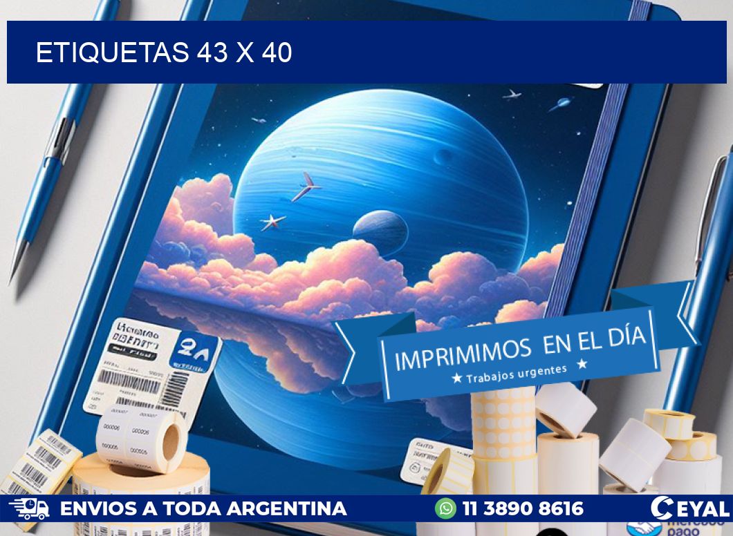 ETIQUETAS 43 x 40