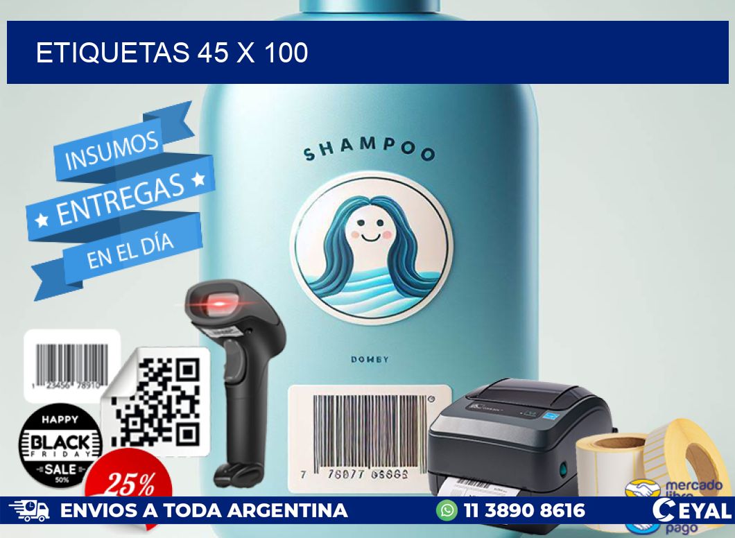 ETIQUETAS 45 x 100