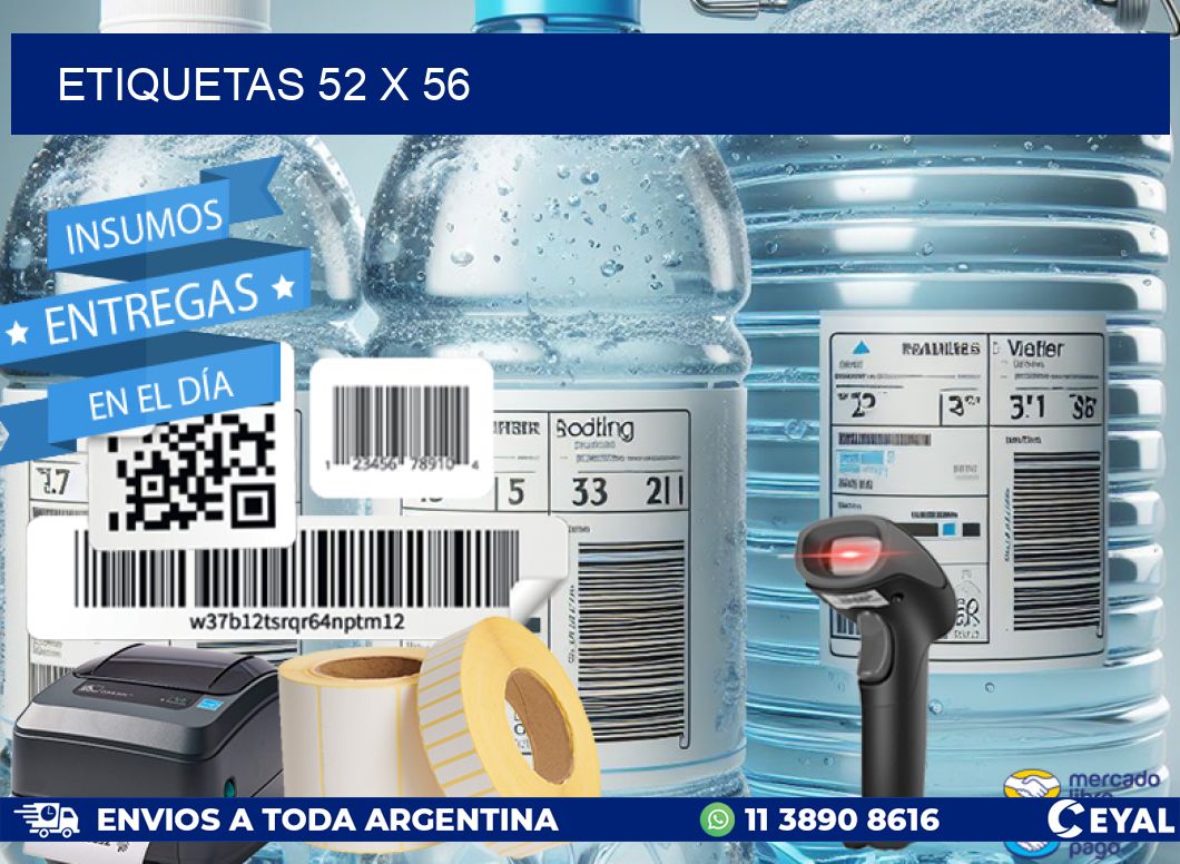 ETIQUETAS 52 x 56
