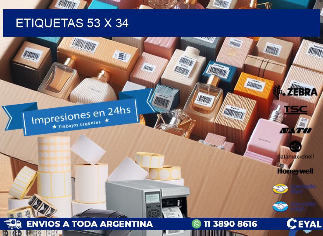 ETIQUETAS 53 x 34