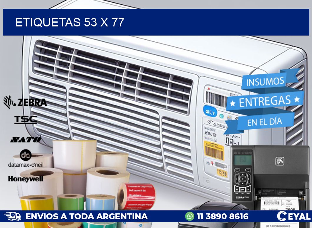 ETIQUETAS 53 x 77