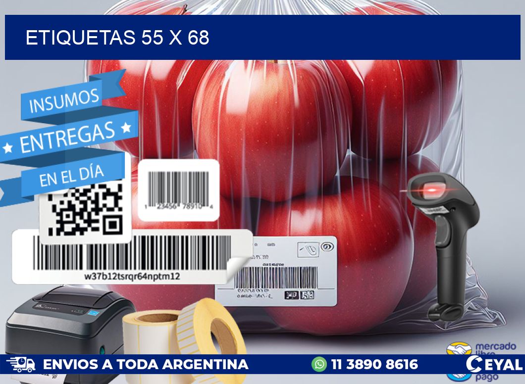 ETIQUETAS 55 x 68
