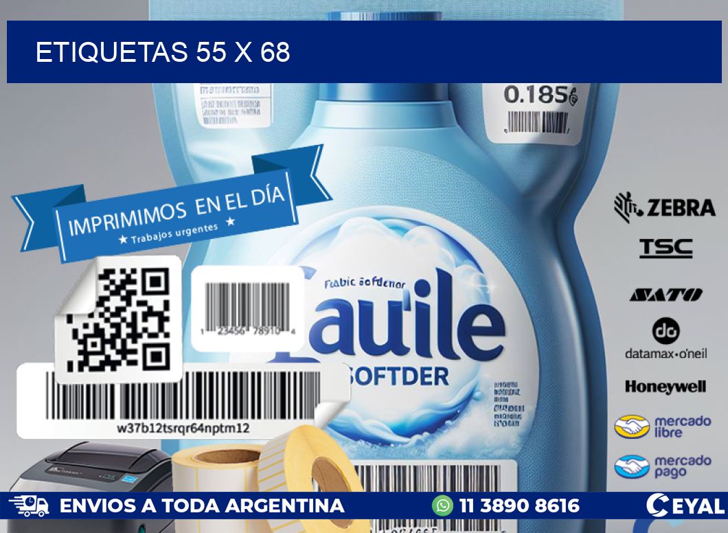 ETIQUETAS 55 x 68