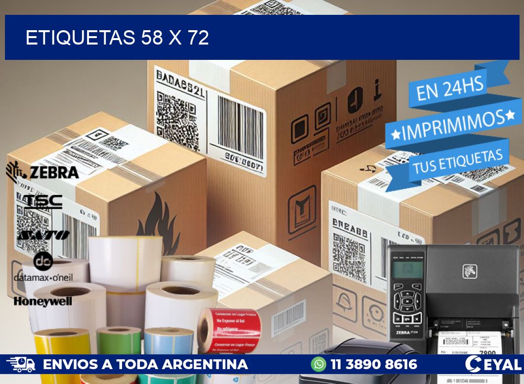 ETIQUETAS 58 x 72