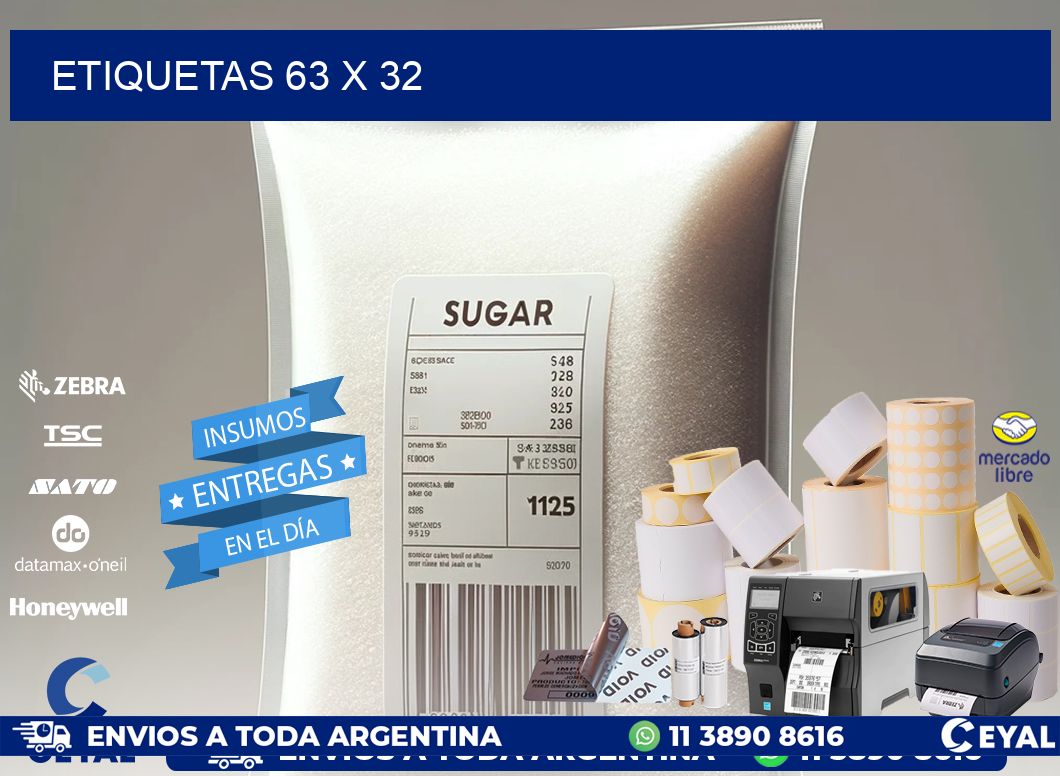 ETIQUETAS 63 x 32