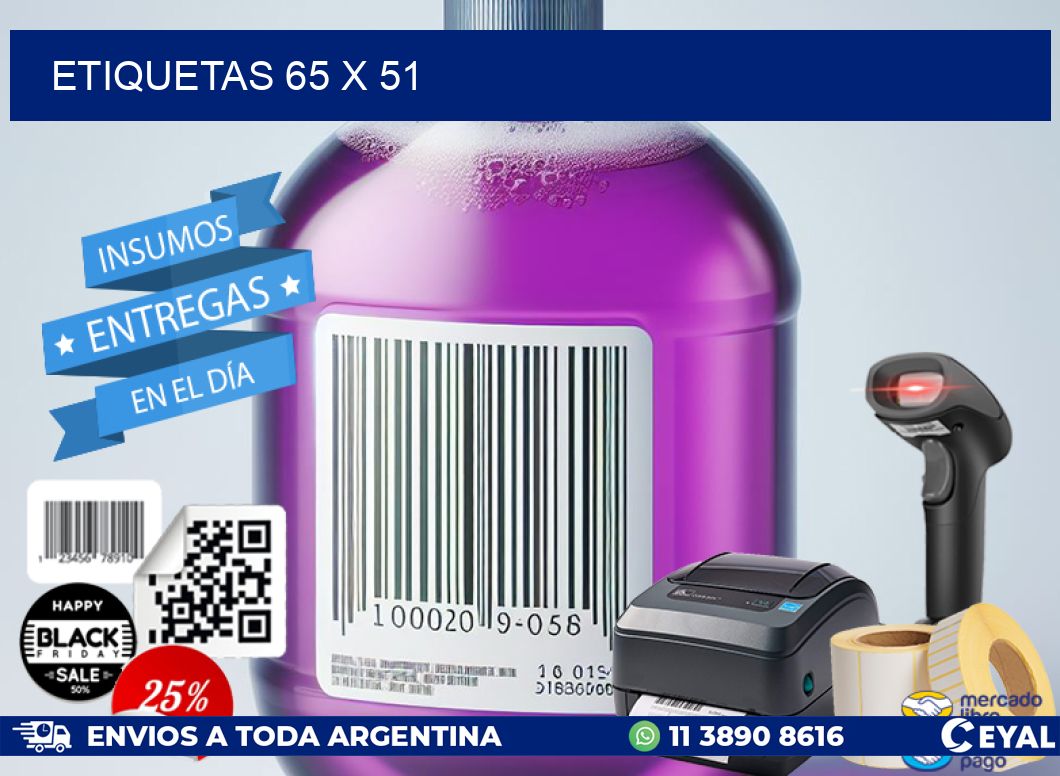 ETIQUETAS 65 x 51