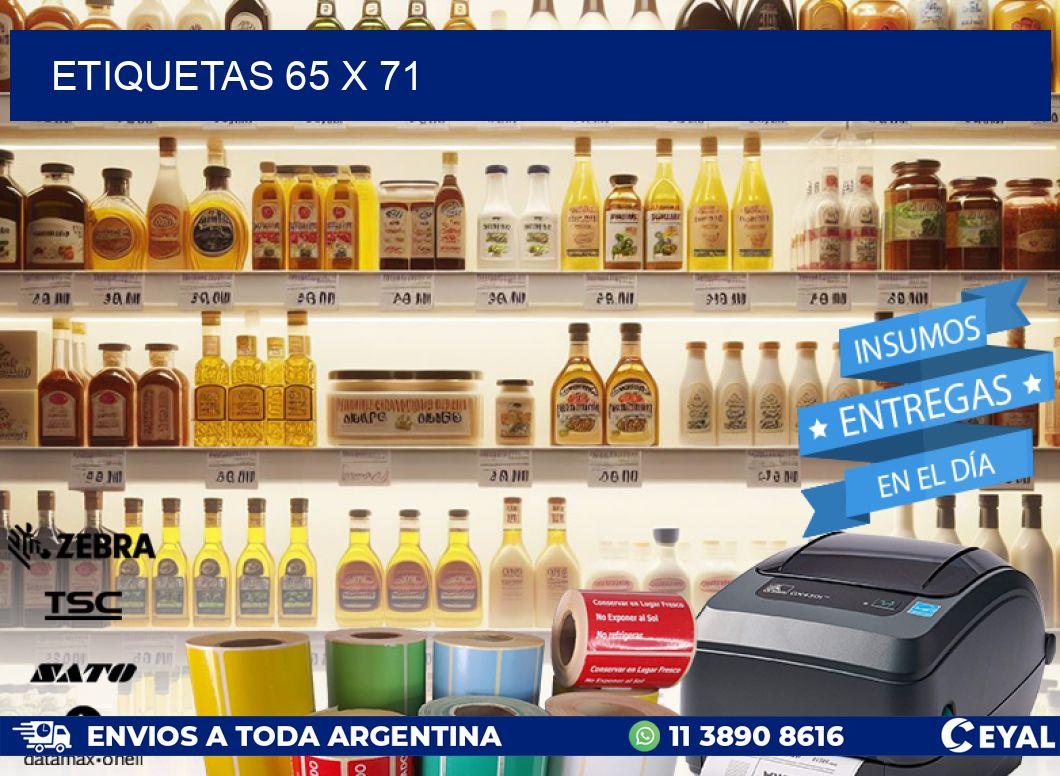 ETIQUETAS 65 x 71