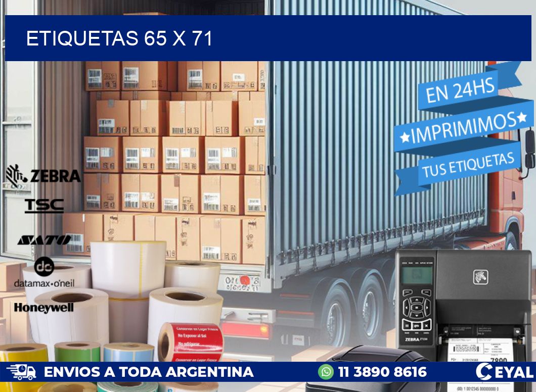 ETIQUETAS 65 x 71