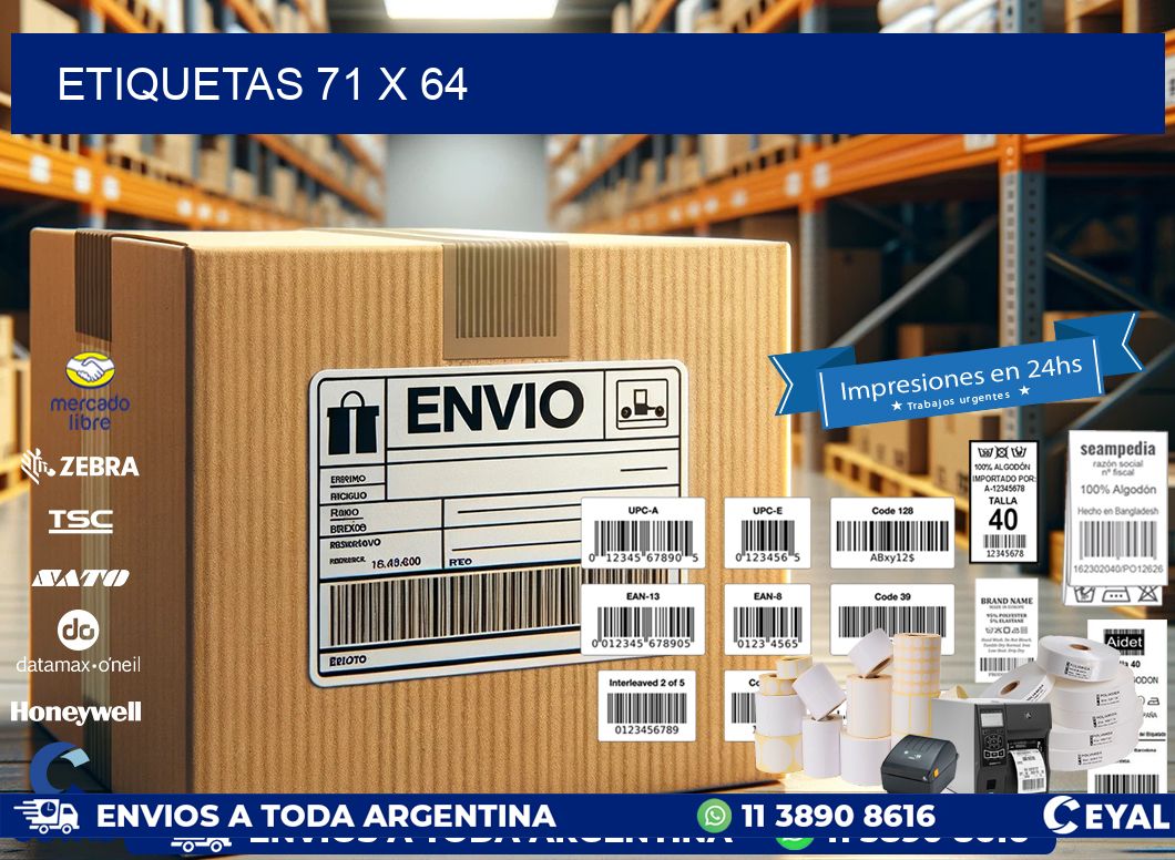 ETIQUETAS 71 x 64