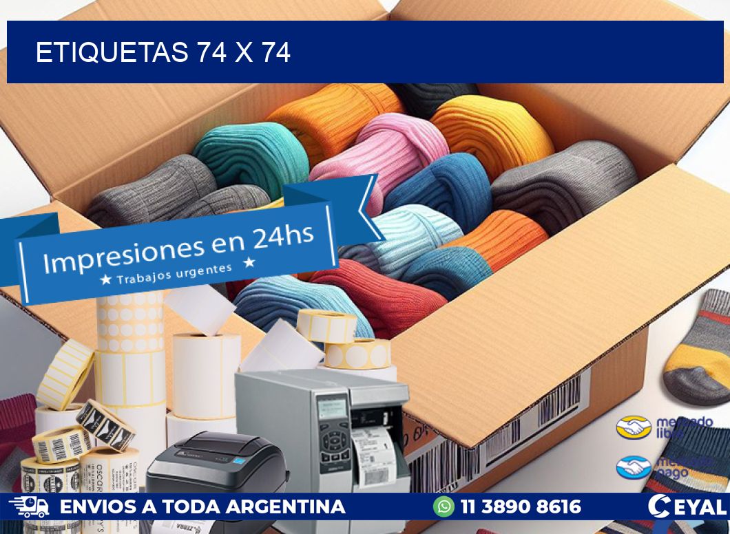 ETIQUETAS 74 x 74