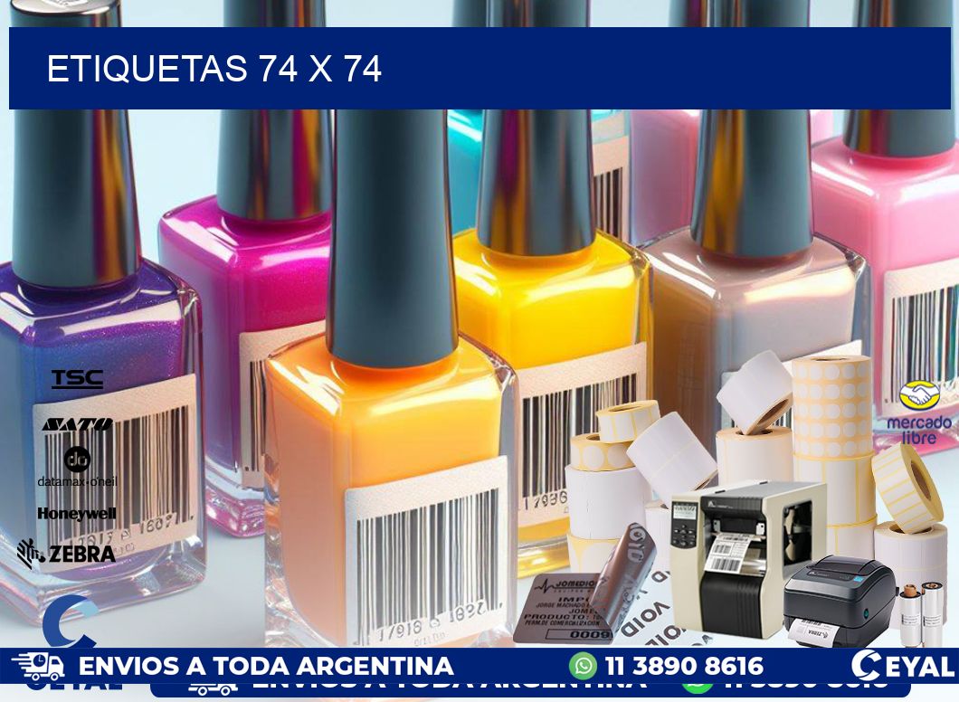 ETIQUETAS 74 x 74