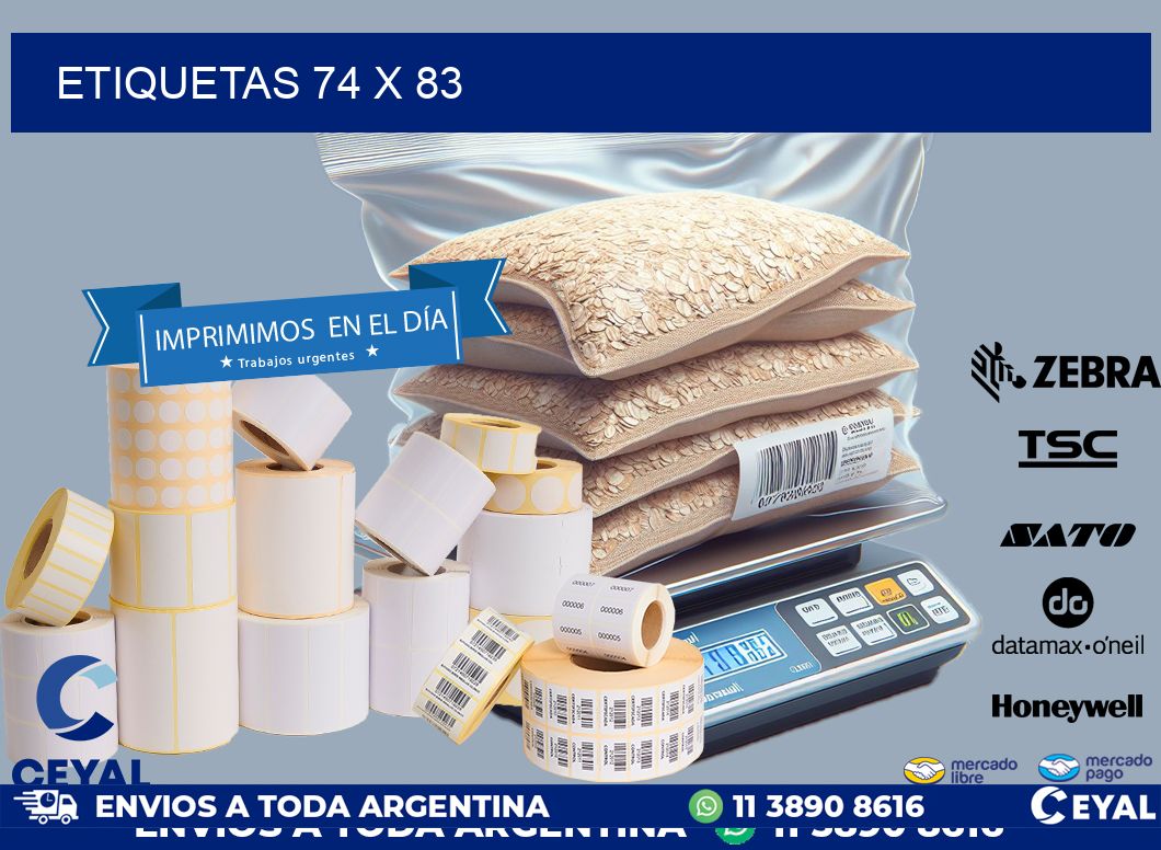 ETIQUETAS 74 x 83
