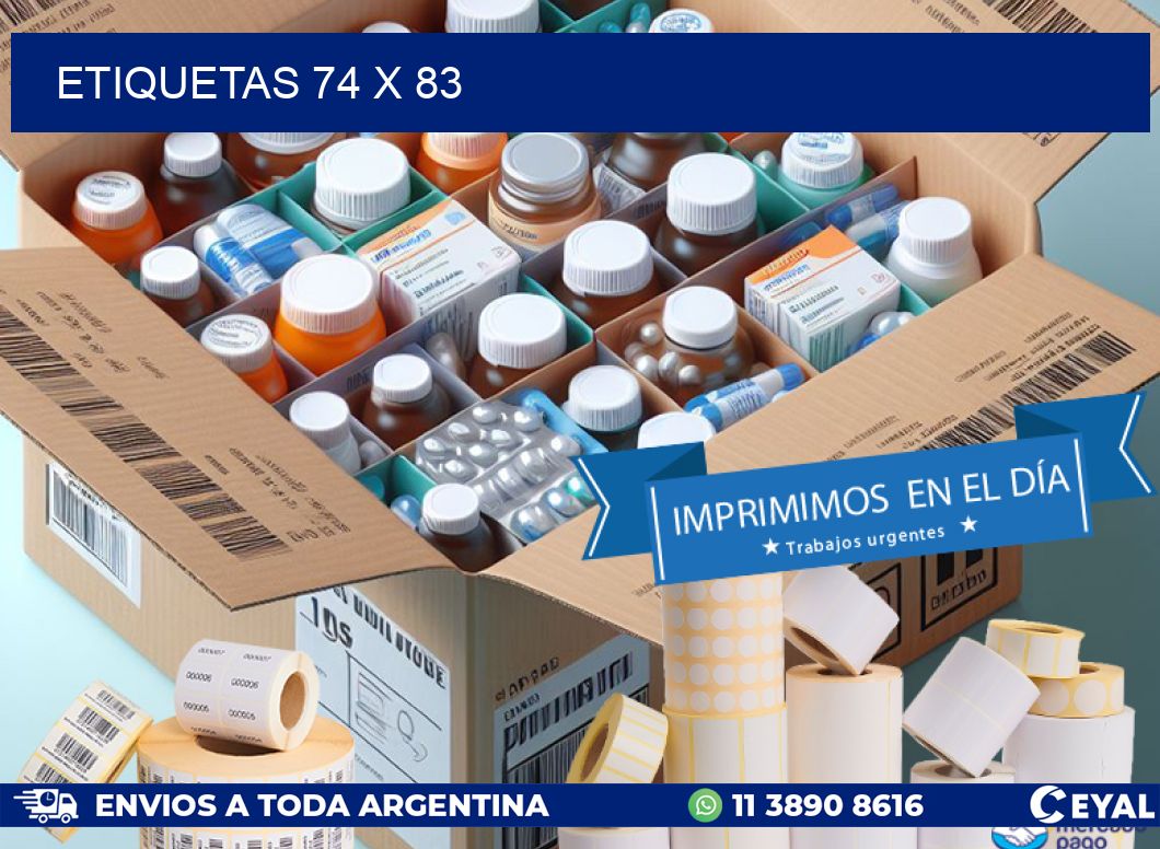 ETIQUETAS 74 x 83