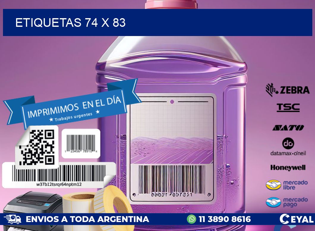 ETIQUETAS 74 x 83